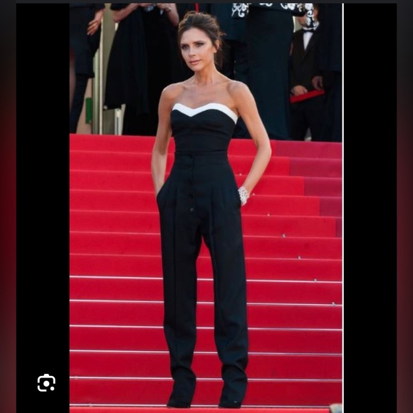 Greylin for Anthropologie black strapless jumpsuit with pockets Size S - Picture 12 of 12